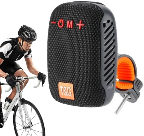 Altavoz BT para Motocicleta - Radio para Bicicleta, Altavoz Manillar De Radio para Motocicleta De 500 MAh, Accesorios para Bicicletas De Montaña, Pequeño Altavoz Estéreo para Exteriores, Altavoz Par