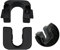 Hutablage Clip Kompatibel mit Ford Fiesta Mk7 Mk8, 015532109E MCamooer Kofferraumabdeckung Halterung für Focus B-Max C-Max C3 DS3, Einfache Installation und Robuste Konstruktion 1539663