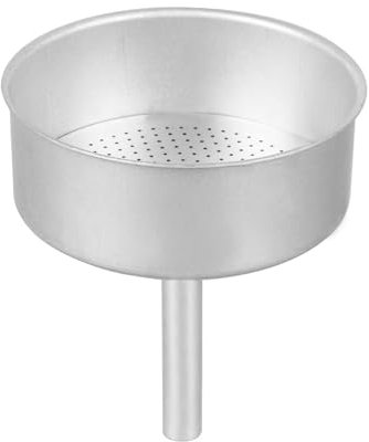Embudo de repuesto para cafetera moca de 12 tazas, filtro de embudo de aluminio, repuesto de embudo de olla Moka (1 pieza, 12 tazas)