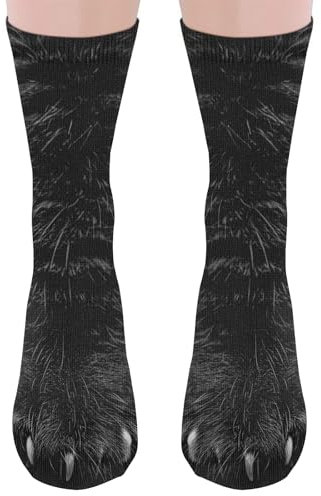 Lustige Katze Socken Herren Damen Teenager - Witzige 3D Katzen Coole Tier Pfote Motiv Socken Kleine Geschenkideen für Männer Papa Katzenliebhaber Adventskalender Weihnachten Geburtstag Vatertags