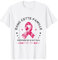 Combattre le Cancer du Sein en Octobre Ruban Rose 2024 T-Shirt