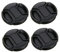 BELLIFFY Objektivdeckel 4-teiliges Set 62 mm staubdichte Objektivabdeckung einfaches Design schützen Sie Ihre Kamera