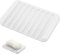 1 Pièce Porte Savon,Support Savon,Porte Savon Salle de Bain,Porte Savon Silicone,Porte Savon Cuisine,Porte Savon Douche,pour Salle de Bain,Cuisine (Blanc)