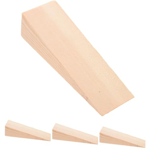 Generisch 4 Stück Mehrzweck-holzkeile, Dreieckige Türstopper Für Die Installation, Holzkeil Für Die Unterseite Der Tür Auf Fliesen, Beton, Teppich, Holzboden