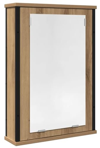 Generisch Kangmusi Bad-Spiegelschrank -Eiche 42x12x60 cm Holzwerkstoff, 862230