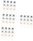 Yardwe Anillo De Luminoso De Halloween Set Para Decoraciones De Fiesta Accesorio Para Carnaval Cosplay Y Celebraciones Nocturnas 100 Piezas X 4