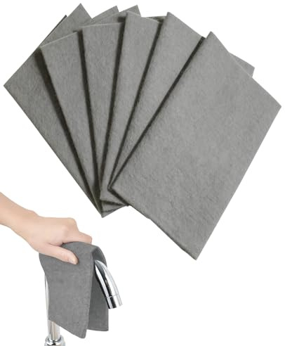 Benaewa 6 Pcs Magic Cleaning Cloth, Streak-free Magic Cloths for Cleaning Shower Glass, Kitchen