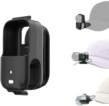 WEWOGA Hat Backpack Clip Mount Compatible for DJI Osmo Nano Action Camera | 360° Rotatable Strap clip mount, hands-free POV Hat holder for baseball caps outdoor Video Shooting vlogging Accessories