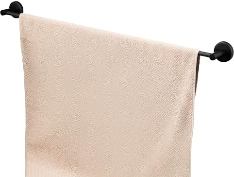 bremermann Bad-Serie Piazza Black - Badetuchstange extra lang - 68 cm, Handtuchstange ideal einsetzbar für Bad und Dusche, passend für Badetücher und Handtücher, aus Edelstahl matt schwarz