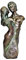 Liebendes Paar, Skulptur Figur Statue, Kaltguss-Bronze
