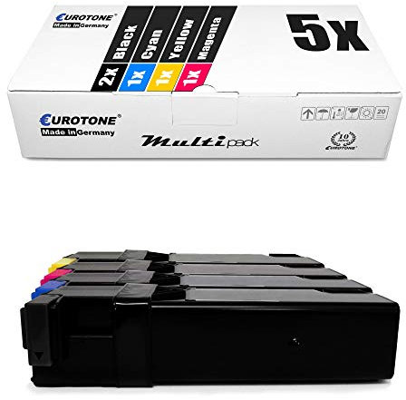 5X Eurotone Toner für Epson Aculaser CX 29 NF DNF ersetzt Schwarz Blau Rot Gelb