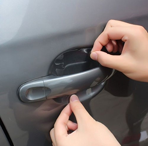 4x Stück Lackschutzfolie Anti-Kratzer für Auto Türgriffe Griffschalen Griffmulden und Türgriffmulden Aufkleber Sticker transparent - INION
