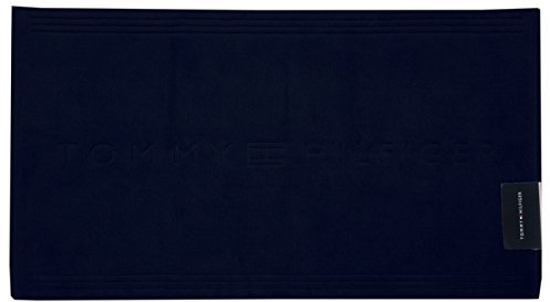 Teppich Badezimmer Tommy Hilfiger 100% reiner Baumwolle Mehrzweck waschbar Waschmaschine cm 50 x 80 Marineblau