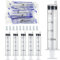 Gebildet 10 Pack 20 ml Spritzen mit Kappen Kunststoff Spritze für Wissenschaftliche Laborexperimente, Industrielle Nutzung, Dosieren, Messen,Tränken