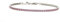 Remo Gammella Gioielli Bracciale Uomo Donna Tennis Argento 925 zirconi taglio brillante diamante da 3 mm colori Bianco, Nero, Rosso, Verde, Blu, Acquamarina e Rosa regolabili (Rosa)