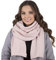 VIVISENCE Damen Winter Schal Aus Modischer Gemütlich Wärmendem Garn Mit Dekorativer Bindung Für Kalte Wintertage Frauen Elegante Und Sportliche Outfits Winter Herbst Modell 7101, Rosa,Einheitsgröße