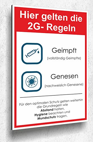 2G Schild Aluminium Aluverbund 20x30cm UV Druck - 3mm Stärke - Made in Germany - Art.Nr. 1029