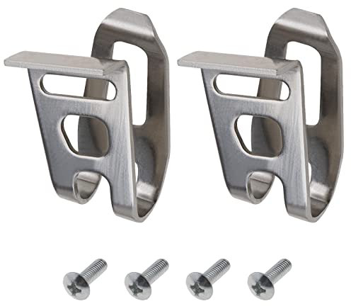 eMagTech 2pcs Electric Drill Belt Hook Clips with Screws 346449-3 Compatible with Makita XFD01 XFD07D DTD144 DTD144Z 12V 18V Cordless Drill Impact Driver Belt Clip