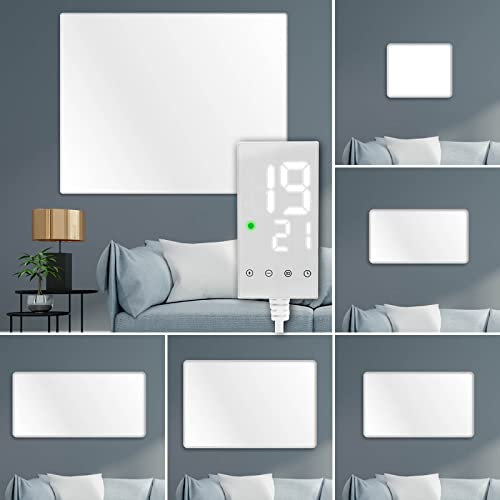 BRAST Infrarotheizung mit LED-Steckdosen-Thermostat | 300-1200 Watt | 10 Jahre Garantie | Überhitzungsschutz | hohe Wärmeeffizienz durch Optimalen Wirkungsgrad | inkl. Montagematerial