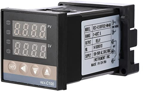 Temperaturregler REX C100 Digital PID Digitaler Temperaturregler Relaisausgang REX C100FK02 M AN Für Wärmelampe 12V DC