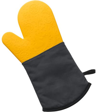 Lurch 70247 Guanto da forno in silicone/tessuto UV ProTech finitura superficiale Lemonade