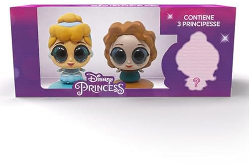 #sbabam Disney Princess Toys, Disney Prinzessinnen mit Glitzeraugen, Spielzeug ab 3 Jahre für Mädchen, Disney Geschenke mit 3 Mini Puppe Aschenputtel + Merida + Überraschungsprinzessin