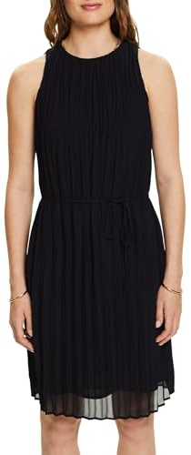 ESPRIT Damen 044ee1e399 Kleid, 001/Black, 36 EU