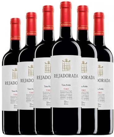 Rejadorada Tempranillo Toro Roble 75 cl Vino tinto (Caja de 6 Botellas de 75 cl)