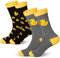 HICARER 2 Paar Lustige Enten Socken für Damen Herren Entenküken Entlein Muster Quietscheente Tiersocken Unisex Neuheit Crew Socken Geschenke Accessoires