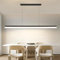 Mikeru LED Pendelleuchte esszimmer, 60W Pendelleuchte esstisch schwarz, Lineare Hängelampe küche Dimmbar mit Fernbedienung, 10%-100% Einstellung der Farbtemperatur, Esszimmerlampe, Lang 150cm