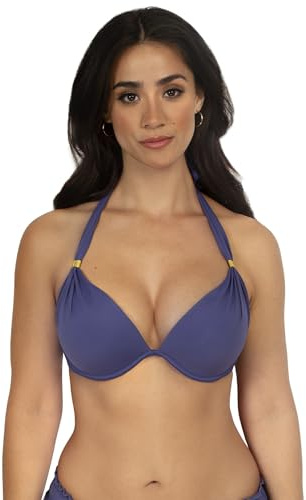 Smart & Sexy Women's Swim Secret Mega Push-up Halter Bikini Top