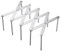 Huakaile Adjustable Plate Organizer Rack, Retractable Small Dish Drying Rack, Stainless Steel Pot Lid Organizer for Cabinet Kitchen Cover Cutting Board Bakeware Storage Steam Rack, 1 Pack