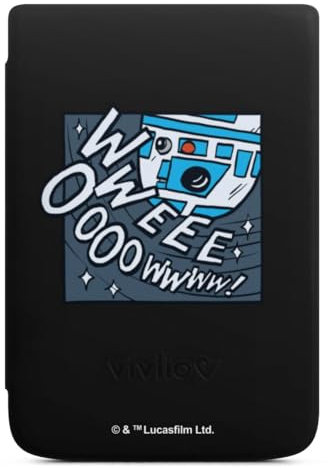 DeinDesign Coque pour liseuse Compatible avec Vivlio Touch HD Plus Etui pour liseuse Protection pour liseuse Star Wars R2D2 Bande dessinée
