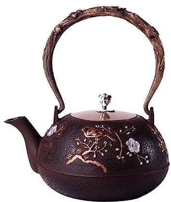 Japanese Stovetop Kettle 40.5oz/1.2L Tea Pots Cast Iron Tea Pot No Coating Japanese Teapots Handmade Japan Kettle Pot Home Or Kitchen Japanese Tea Set