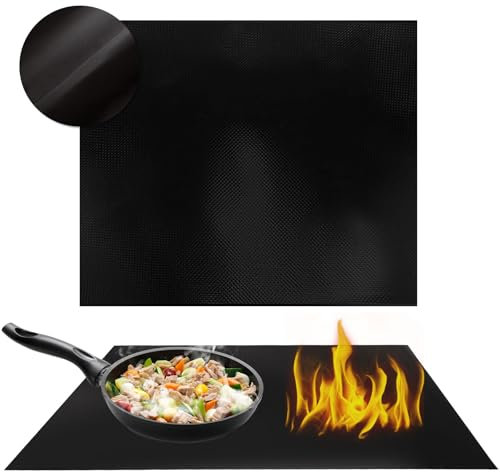 YOUNTHYE Induction Hob Protector Mat, 61 x 52cm Induction Hob Cover Silicone Induction Stove Cover Heat Resistant Hob Protector Induction, (Magnetic) Large Hob Covers for Kitchen, Induction Stove