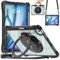 TECHGEAR ExoView - Funda para Apple iPad Air de 11 pulgadas 2024 (M2), Air de 11.9 pulgadas, 4ª y 5ª, iPad Pro de 11 pulgadas (2018-2022), resistente, delgada, a prueba de golpes, transparente, agarre