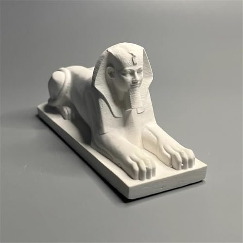 Womeet Sphinx Figur Statue, Gips, ägyptische Sphinx Skulptur, Handwerk, Heimdekoration, Büro, Desktop-Dekoration, Mini ägyptische Sphinx Figur, Skizze, Praxis, DIY Kunst Geschenk