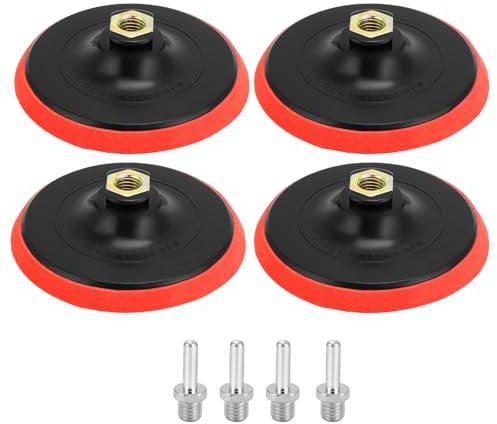 QWORK® 4 pezzi M14 125 mm platorello con gancio e anello, inclusa biella M14
