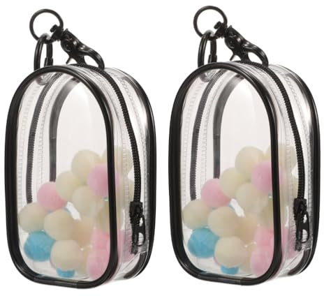 Vaguelly 2 Stück Vitrine Für Minifiguren Mit Reißverschluss Tragbare Aufbewahrungstasche Für Puppen Für Blind Bags Puppen Tragbare Vitrine Für Sammlerstücke