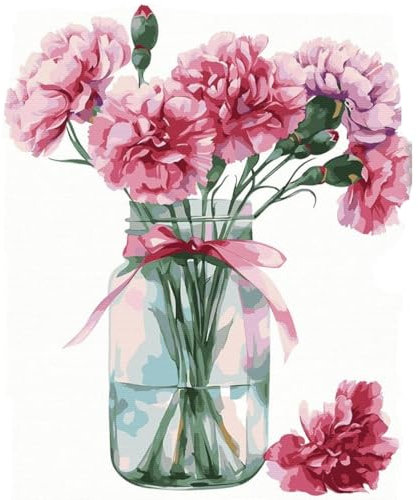 KEEMOSO Peinture par Numero,Acryliques Peinture par Numéros pour Adultes Débutants Enfants,DIY Paint by Numbers Kit sans Cadre 30X40CM-Oeillet