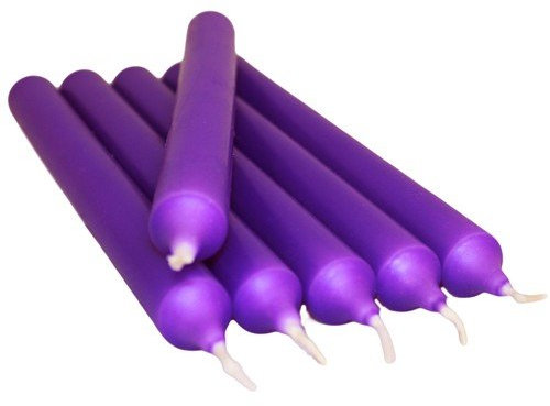 Vision4ever 5X Lilac Dinner Candle Stylish Home Decor, Perfect for Dining, Weddings, and Special Occasions Long-Lasting