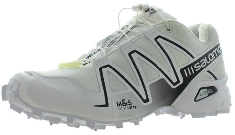 Salomon Herren Speedcross 3, Trailrunning Schuhe, White,White,Alloy (White Alloy, EU Schuhgrößensystem, Erwachsene, Herren, Numerisch, M, 43 1/3)
