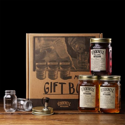 O'Donnell Moonshine 3er Geschenkbox Vegan Likör Deutschland inkl. FeinWert E-Book (3 x 0,35l)