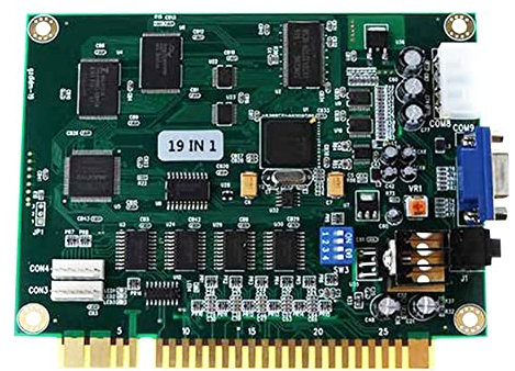 bvwkkynle Scheda di Gioco Classica 19 in 1 Scheda di Gioco con Uscita VGA Resistente for Scheda Madre Jamma Verde 500335484