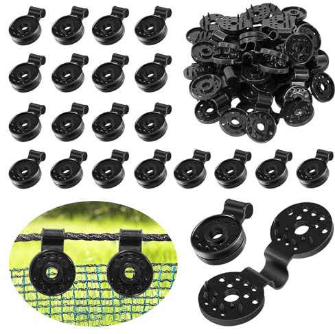 120 Pièces Clips De Fixation Pour Toile d'Ombrage, Clips Plastiques Pour Toile d'Ombrage, Clips Plastique pour Toile Ombrage, Clip Spécial Avec Œillet, pour Clips de Retenue de Tissu avec Maille