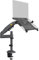 NB North Bayou Laptop Mount with Adjustable Tray for 10-17 Inch Notebook, Monitor Arm for 17 to 30 Inch Computer Screen, Laptop Arm VESA 75 & 100 mm H100-FP (Gun Grey)