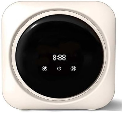 Mini lavatrice e asciugatrice portatile 2 in 1, lavatrice a tamburo montata a parete, mini lavatrice con pannello di controllo LCD, lavatrice portatile da 3,5 l con funzione autopulente del cestello(W