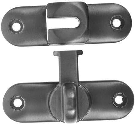 DOITOOL 1 Set Right Angle Door Lock Spring Loaded Latch Door Hook Latch Fence Lock Chain Lock Door Lock Gate Roller Guide Latch Locks for Inside Door Flip Gate Latch Zinc Alloy