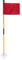 casstaly Red Golf Green Flag, Two-Section Detachable Flagpole, Easy to Carry Green Target Flag Hole Cup