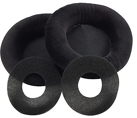 CIYODO 2pcs Flannelette Ear Pads Cushions Replacement for K601 K701 K702 Q701 K612 K712 Headphones Black, Soft Ear Cushions for Noise Isolation and Comfortable Listening